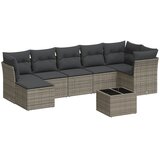  8-dijelni set vrtnih sofa od poliratana s jastucima sivi | shoptok.hr