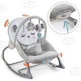 Nukido ležaljka–ljuljačka s vibracijom –siva | shoptok.hr