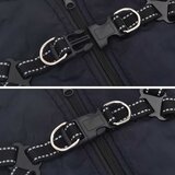 Vodootporni reflektirajući kaput s pojasom za pse modri L32 | shoptok.hr