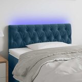  LED uzglavlje tamnoplavo 100x7x78/88 cm baršunasto | shoptok.hr