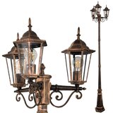  Spoljašnja svetiljka 3xE27/20W/230V IP43 2,58 m patina | Eponuda.com