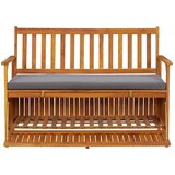  Vrtna klupa za pohranu 120 cm od masivnog bagremovog drva | shoptok.hr
