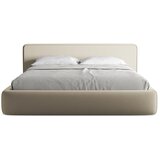 Makamii Bež tapecirani bračni krevet s prostorom za odlaganje s podnicom 180x200 cm Kiana – | shoptok.hr