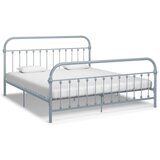 vidaXL Okvir za krevet sivi metalni 180 x 200 cm Cijene