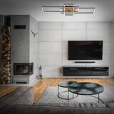 BRILO led prigušiva plafonska lampa frame LED/51W/230V crna/smeđa + daljinski upravljač | Eponuda.com