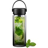 Vialli Design Črna steklena steklenica za vodo 350 ml Fuori – | Shoptok.si
