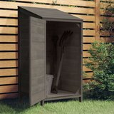 vidaXL Vrtno spremište antracit 55 x 52 x 112 cm od masivne jelovine | shoptok.hr