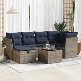 vidaXL 7-dijelni set vrtnih sofa sivi od poliratana | shoptok.hr
