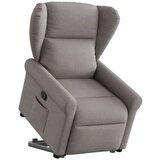 vidaXL Naslanjač s funkcijo vstajanja taupe blago | Shoptok.si