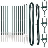  Stupovi ograde s vrhom 13 kom Ø32 mm 160 cm Galvanizirani čelik | shoptok.hr