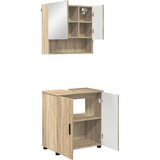 vidaXL Komplet pohištva za kopalnico z vrati 2 pcs sonoma hrast | Shoptok.si