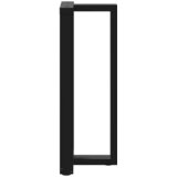  Noge za barski stol T-oblika 2 kom Crne 50x35x(100-101) cm Čelik | shoptok.hr