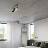 Nice Lamps črna stropna svetilka 6x30 cm mira – | Shoptok.si