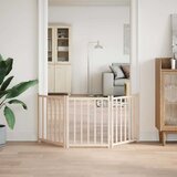  Vrata za pse sklopiva 3 panela 150 cm masivna jelovina | shoptok.hr
