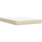  Krevet s oprugama i madracem krem 160x200 cm od tkanine | shoptok.hr
