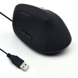 Ewent Miška Ergonomic Vertical, 1800dpi, črna, USB | Shoptok.si