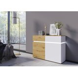 Modern Living Široka Komoda Luci, Bela, Barva Hrasta | Shoptok.si