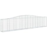  Lučne gabionske košare 25 kom 400x30x80/100cm pocinčano željezo | shoptok.hr
