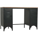 In Stol s dvostrukim postoljem od masivne jelovine i čelika 120 x 50 x 76 cm | shoptok.hr