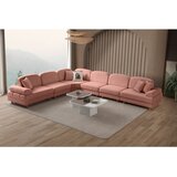 Atelier Del Sofa Aries Modular XL ugaona garnitura na razvlačenje 400 × 315 cm, puder roze | Eponuda.com