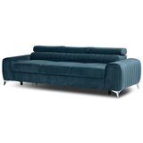 ELTAP Plava baršunasti sklopiva sofa 261 cm Laurence – | shoptok.hr