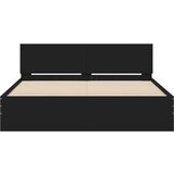 vidaXL Okvir za krevet s uzglavljem crni 150x200 cm | shoptok.hr