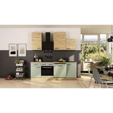 Flex-Well Kuhinjski Blok Z Aparati Cara, Zelena, Barva Hrasta Cene