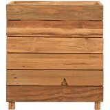 Povišena gredica 50 x 40 x 55 cm reciklirana tikovina i čelik | shoptok.hr