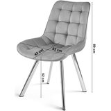  Okretna stolica SORIA 360, crni baršun, zlatne metalne noge, set 3 kom | shoptok.hr