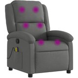 Maison Chic masažni naslanjač - Relax naslanjač temno sivo blago, (22134938) | Shoptok.si