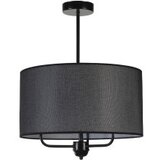 Opviq Hasır siyah abajurlu 3 Lü Sarkıt avize black chandelier | Eponuda.com