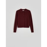 Reserved Polo-džemper - tamnoljubičasto | shoptok.hr