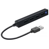 Speedlink USB HUB, SLIM, 4-Port, USB 2.0, Passive, Black SL-140000-BK | Eponuda.ba