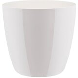 ELHO brussels Diamond Okrugla tegla za biljke Round (Vanjska dimenzija (ø x V): 14 x 13 cm, Bijele boje, Plastika, Sjaj) Cijene