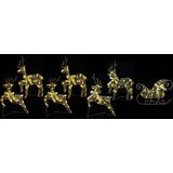  LED Riječni jeleni s 40 LED svjetlima 7 pcs Zlatno PET | shoptok.hr