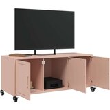 vidaXL TV ormarić ružičasti 100,5 x 39 x 43,5 cm hladno valjani čelik | shoptok.hr