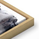  Slika - High Mountains in Mist (1-part) - Landscape of Clouds Amid Rocks 80x120 U prirodnom drvenom okviru | shoptok.hr