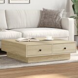 Furnova Klubska mizica sonoma hrast 90x90x28 cm iverna plošča, (21913683) | Shoptok.si