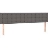Krevet s oprugama i madracem sivi 180 x 200 cm od umjetne kože | shoptok.hr