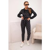 Kesi Women's velour set with print black | shoptok.hr