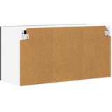  Viseći ormarić Crni hrast i bijela 80 x 31 x 40 cm | shoptok.hr