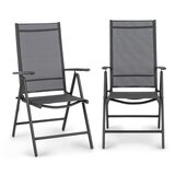 Blumfeldt Almeria, sklopiva stolica, set 2 komada, 56,5 x 107 x 68 cm, comfortmesh, antracit | shoptok.hr