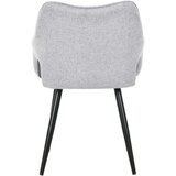 MID.YOU NASLANJAČ, les, kovina, tekstil svetlo siva | Shoptok.si