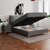 Premium Living Postelja Z Vzmetnico Smile, Antracit, 160x200 | Shoptok.si
