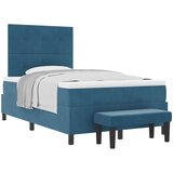 Krevet s opruga kutije Tamno plava 200 x 120 cm Baršun | shoptok.hr