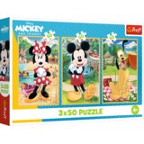 Puzzle 3x50 - Mice on vacation Disney Trefl 34881 Cene