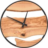  Zidni sat smeđi Ø 35 cm od željeza i drva masline | Eponuda.com