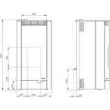 Palazzetti peč na pelete Marianne 9 PRO 2 - črna (805806951) | Shoptok.si