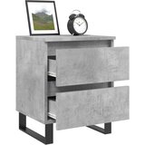  Noćni ormarići 2 kom boja betona 40x35x50 cm konstruirano drvo | shoptok.hr