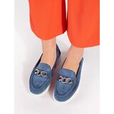 GOODIN Suede blue loafers with chain | shoptok.hr